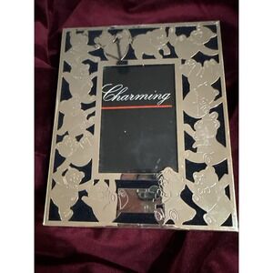 Vintage Silverplate Coated Teddy Bear Photo Album  Can Be Engraved Velvet Lined